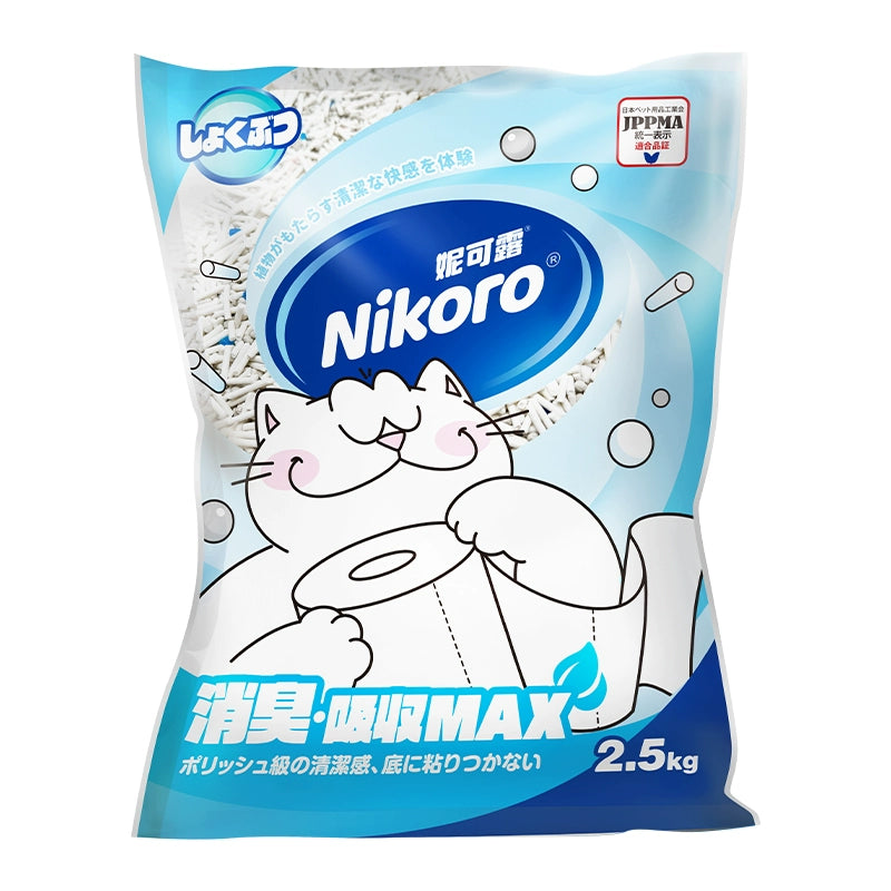妮可露Nikoro 木薯豆腐膨润土混合猫砂 快速牢固结团 一袋2.5kg