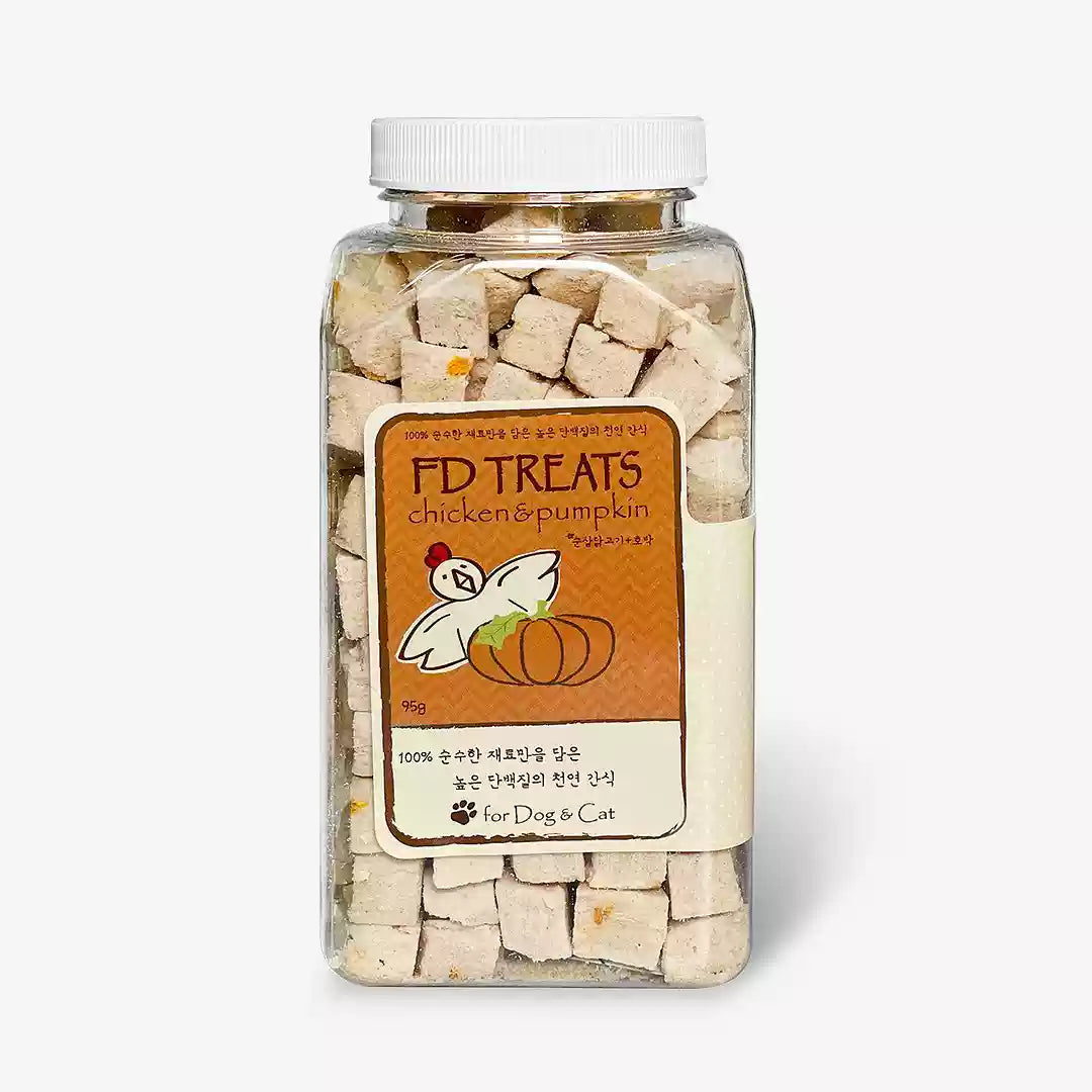 FD TREATS Freeze-dried Pet Treats - Chicken & Pumpkin - Maokids Pet