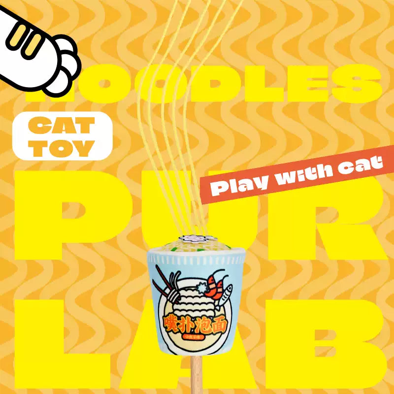 Purlab Instant Noodle with Catnip Cat Toy - 2 Type