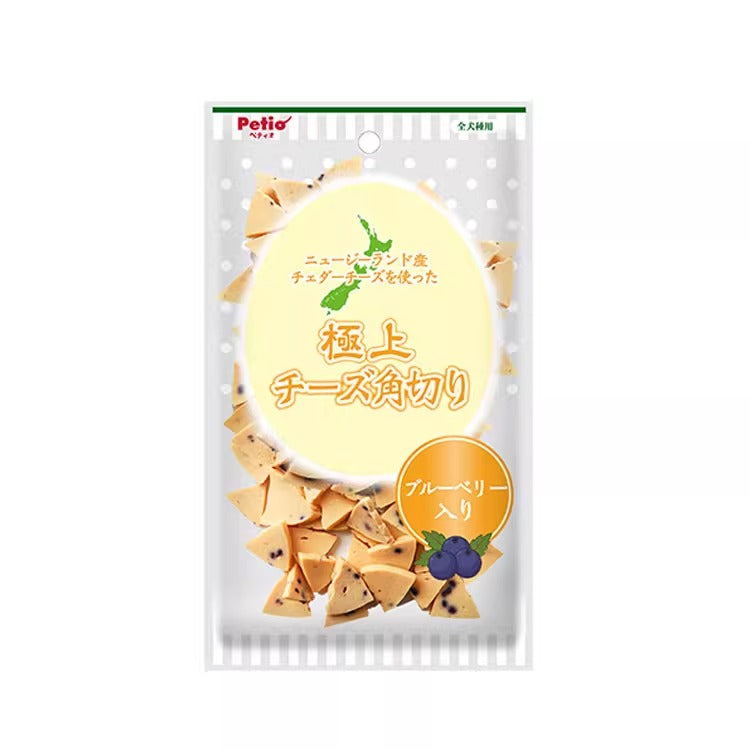 Petio Berry Cheese Triangles Dog Training Treats - Blueberry