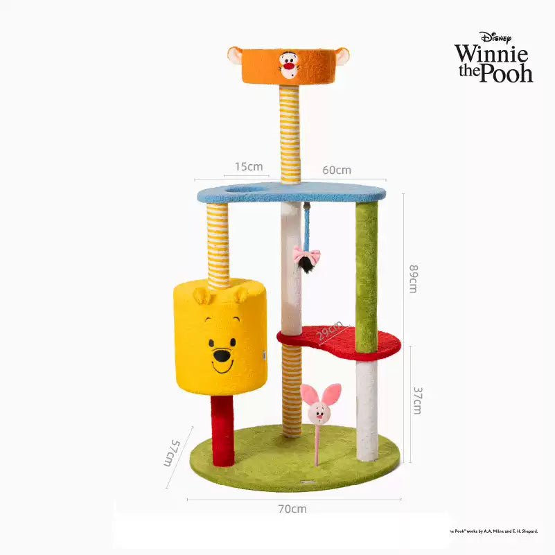 Petsville Winnie the Pooh Series Cat Tree – Jumping Party Tower