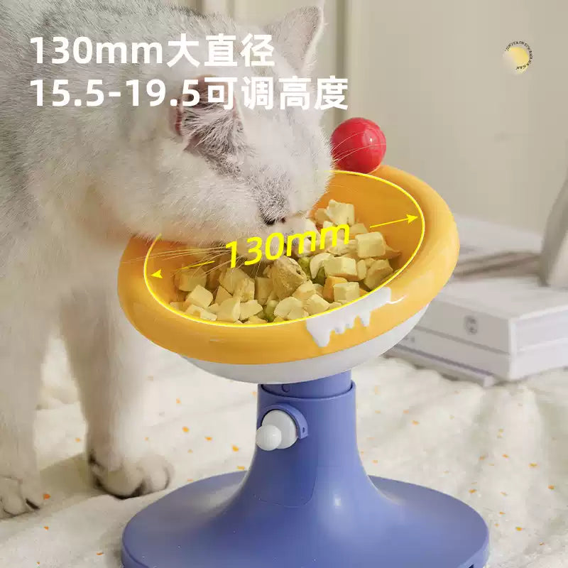 Miaofairy Adjustable Ceramic Pet Bowl - Ice Cream Style