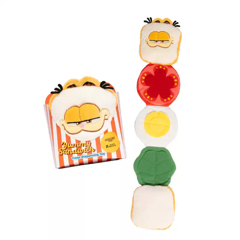 Petsville Garfield Sniffing Sandwich Interactive Dog Toy - Maokids Pet