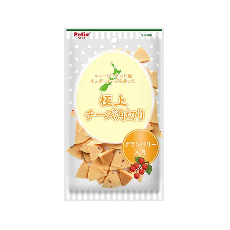 Petio Berry Cheese Triangles Dog Training Treats - Cranberry