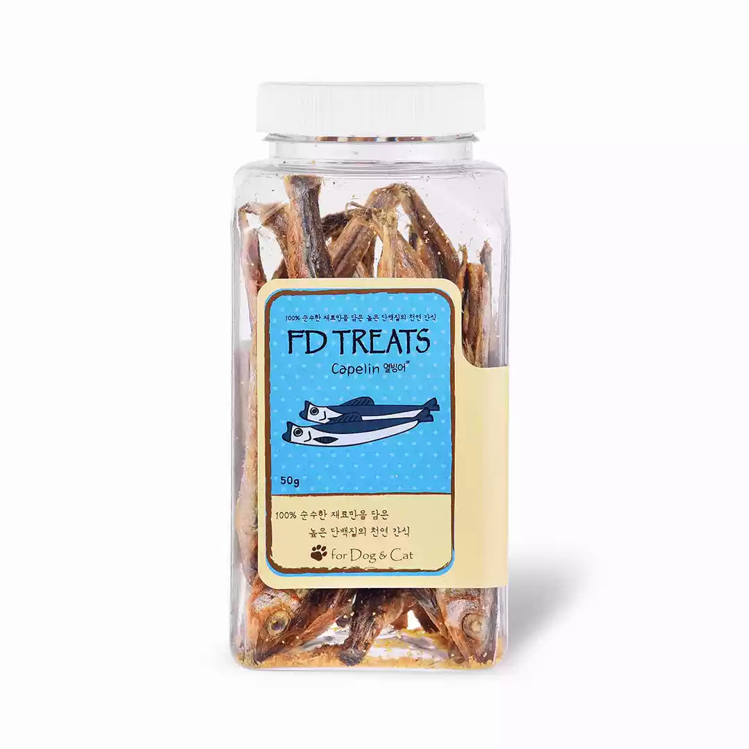 FD TREATS Freeze-dried Pet Treats - Capelin - Maokids Pet