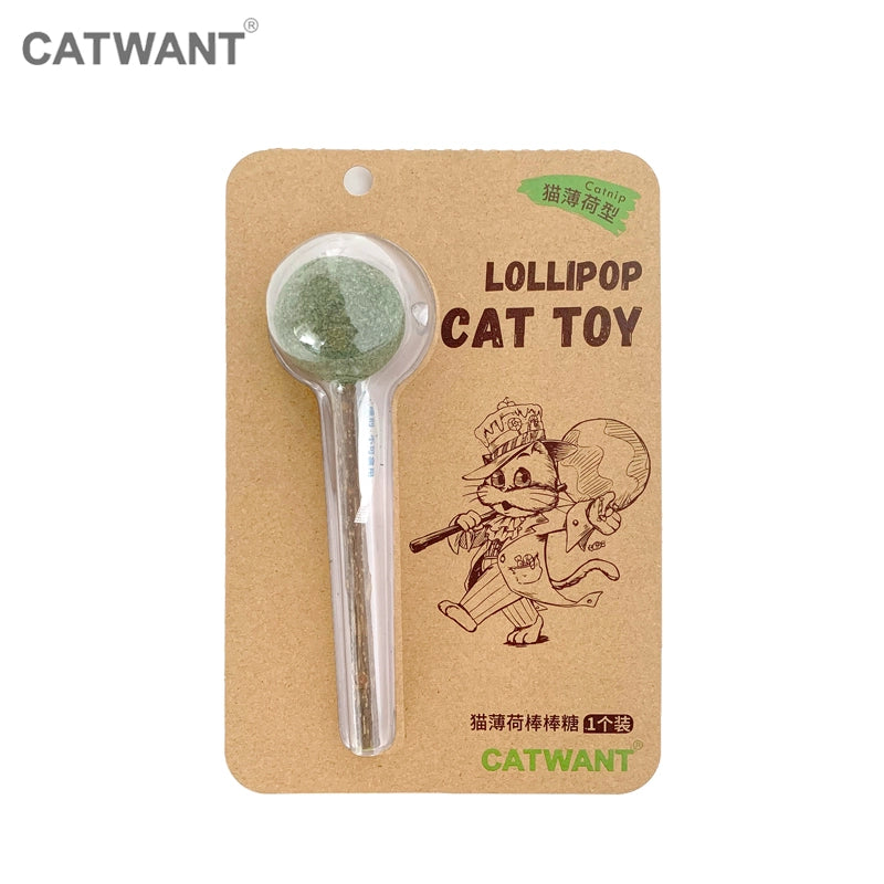 Catwant Catnip Lolipop Dental Chew Stick For Cat