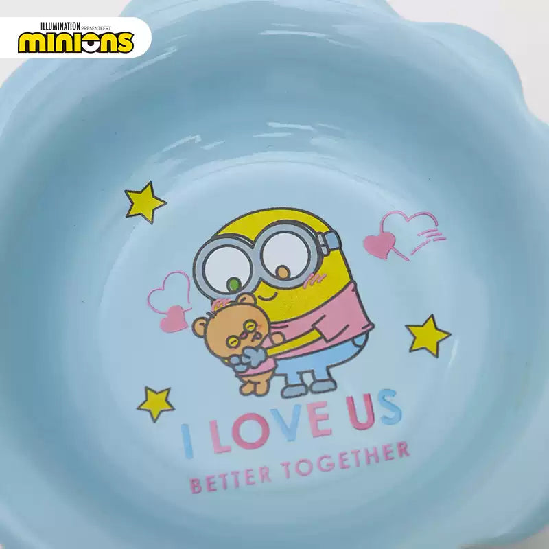 Hoopet Minions小黄人波浪边宠物陶瓷碗 不易打翻 两色可选