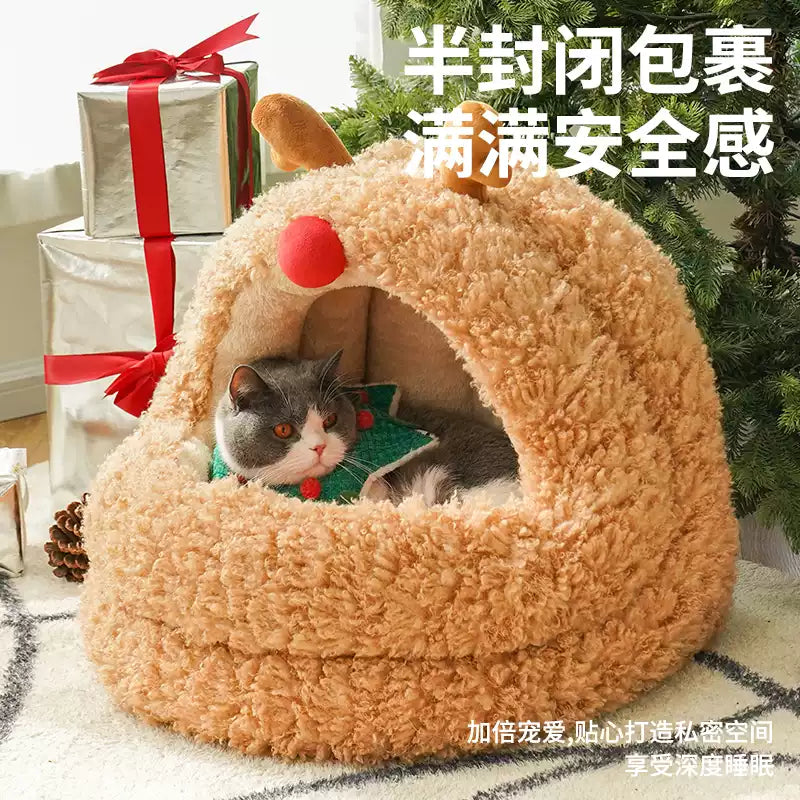 Zeze Reindeer Mongolian Yurt Cat Bed