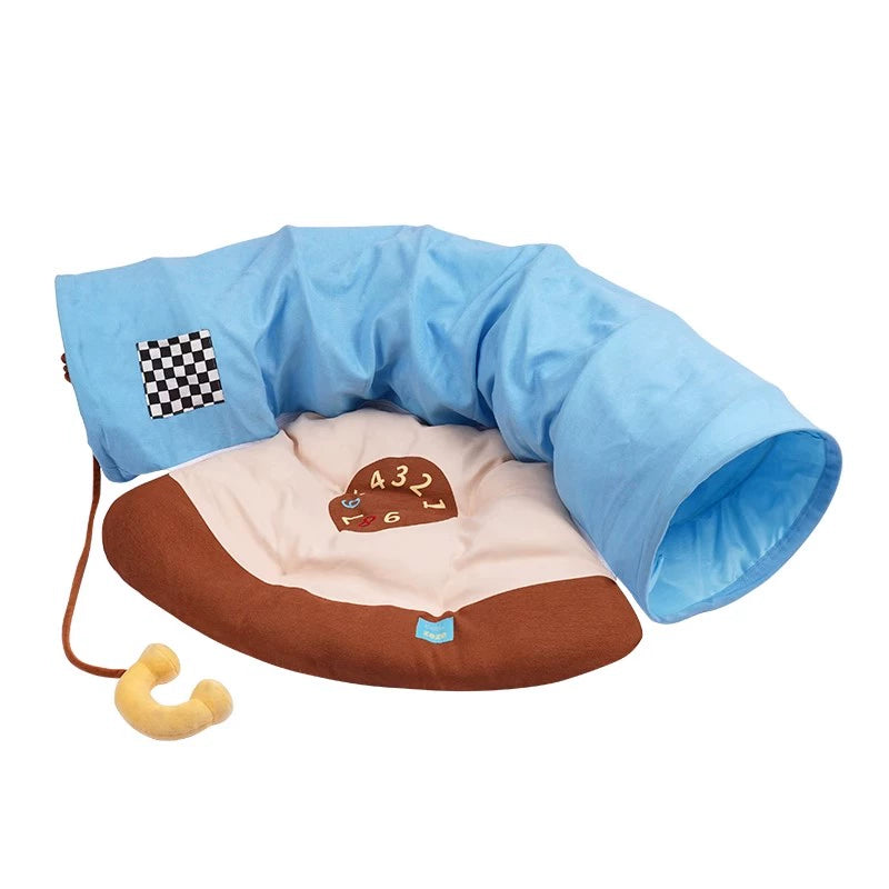 Zeze Retro Phone Tunnel Cat Bed & Toy