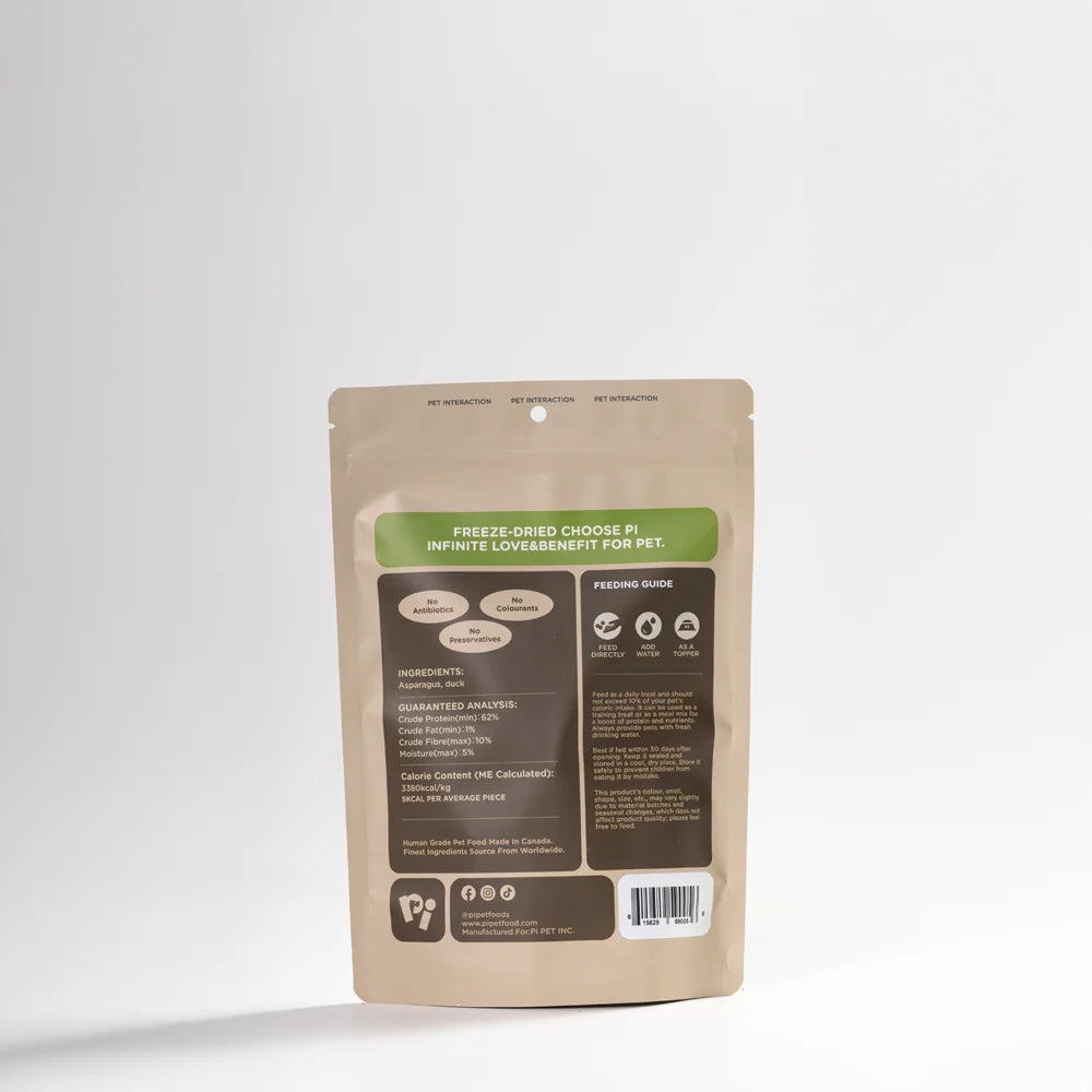 PI Freeze-Dried Asparagus & Duck Twists For Dog - 35g