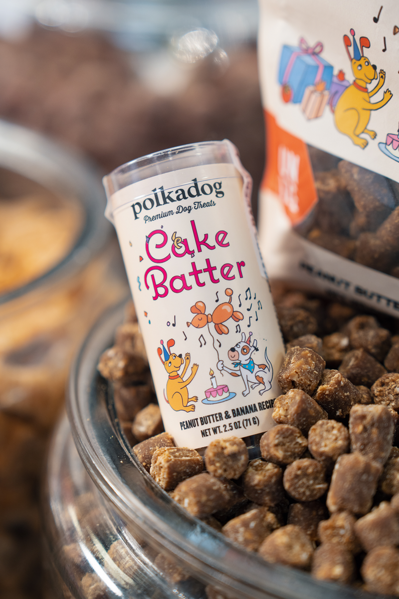 Polkadog Cake Batter Mini Tube Treats For Dog