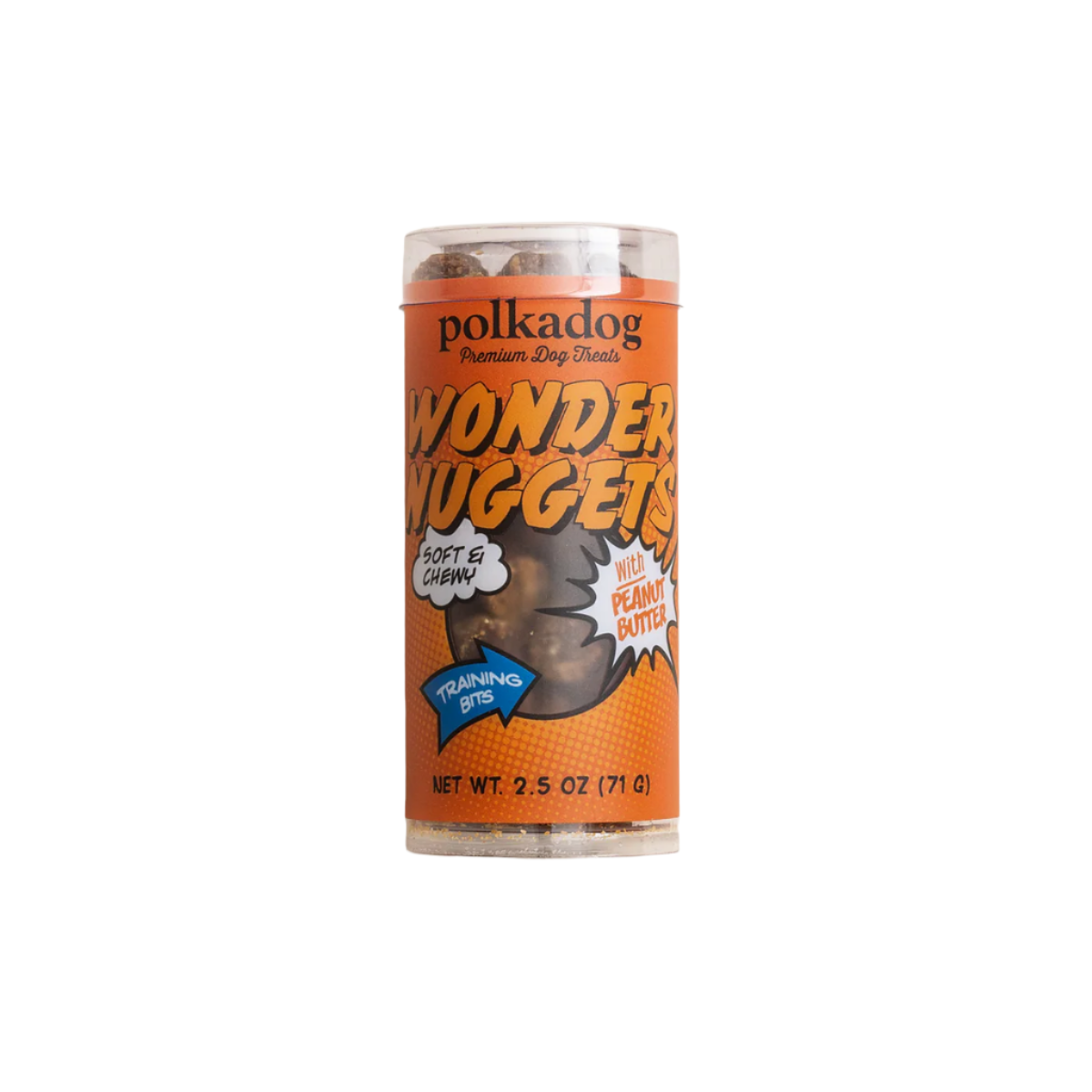 Polkadog Wonder Nuggets Peanut Butter Mini Tube Treats For Dog
