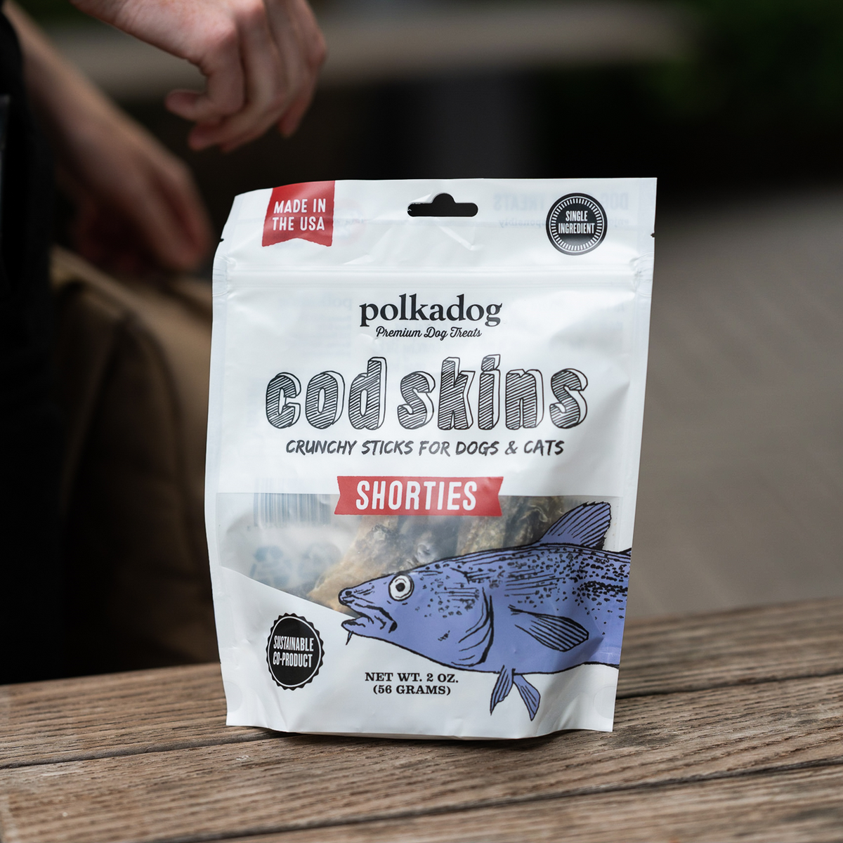 Polkadog Short Stick Cod Skin Treats For Dog & Cat