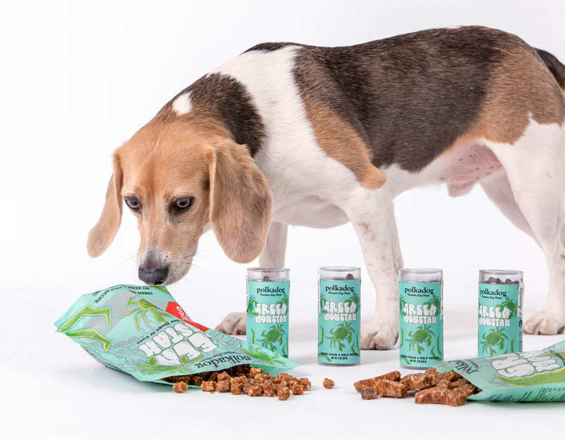 Polkadog Green Monster Mini Treats Tube For Dog & Cat