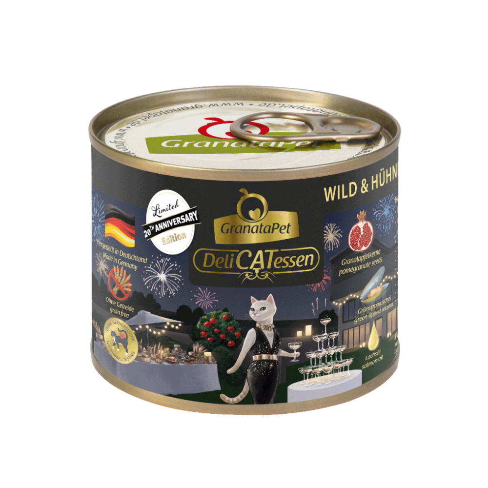 德国Granatapet Deli戴莉猫丑猫系列 24年冬季限定 猎鸟火鸡蔓越莓 一罐200g