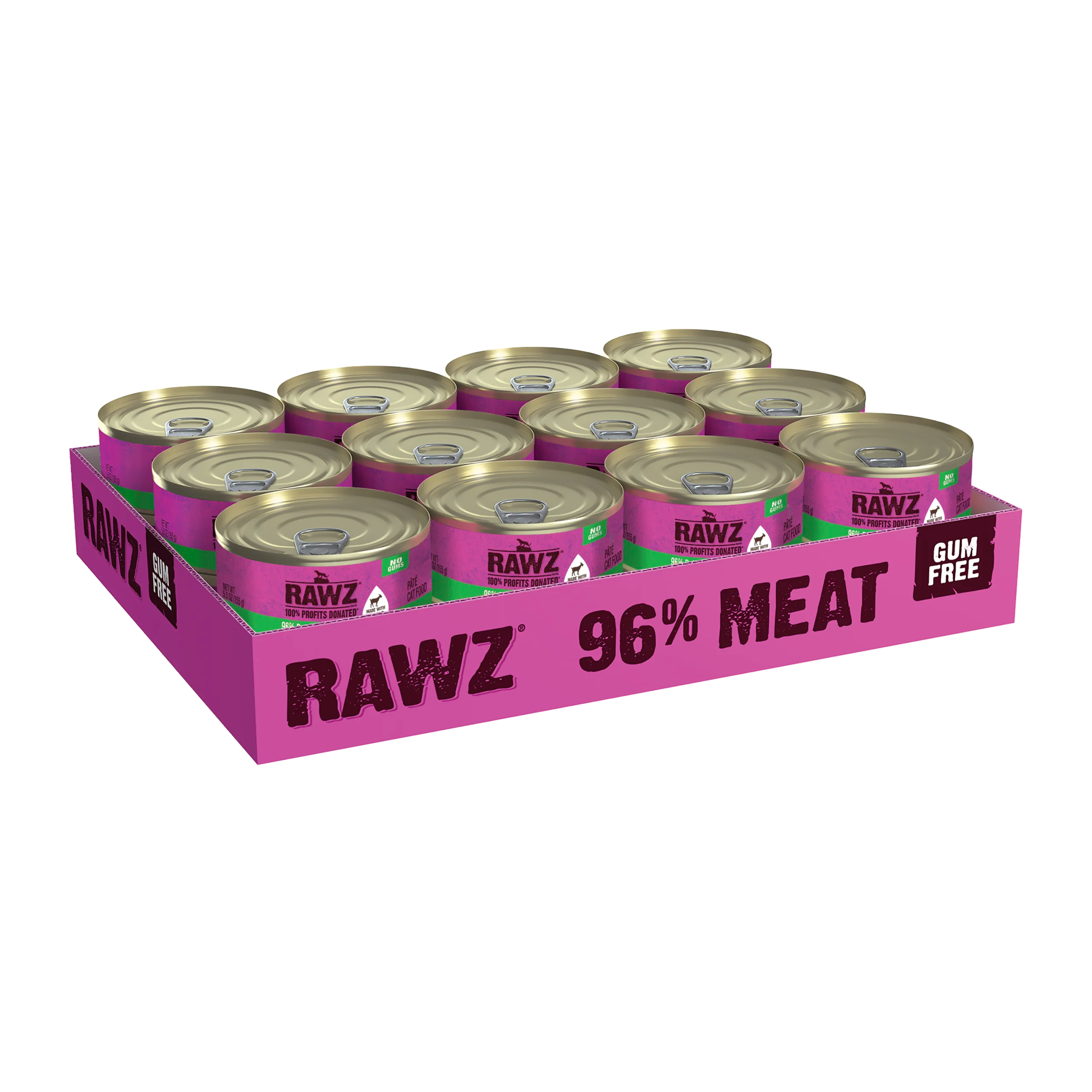 Rawz with Goat Milk 96% Chicken & Chicken Liver Canned Cat Food - 5.5oz