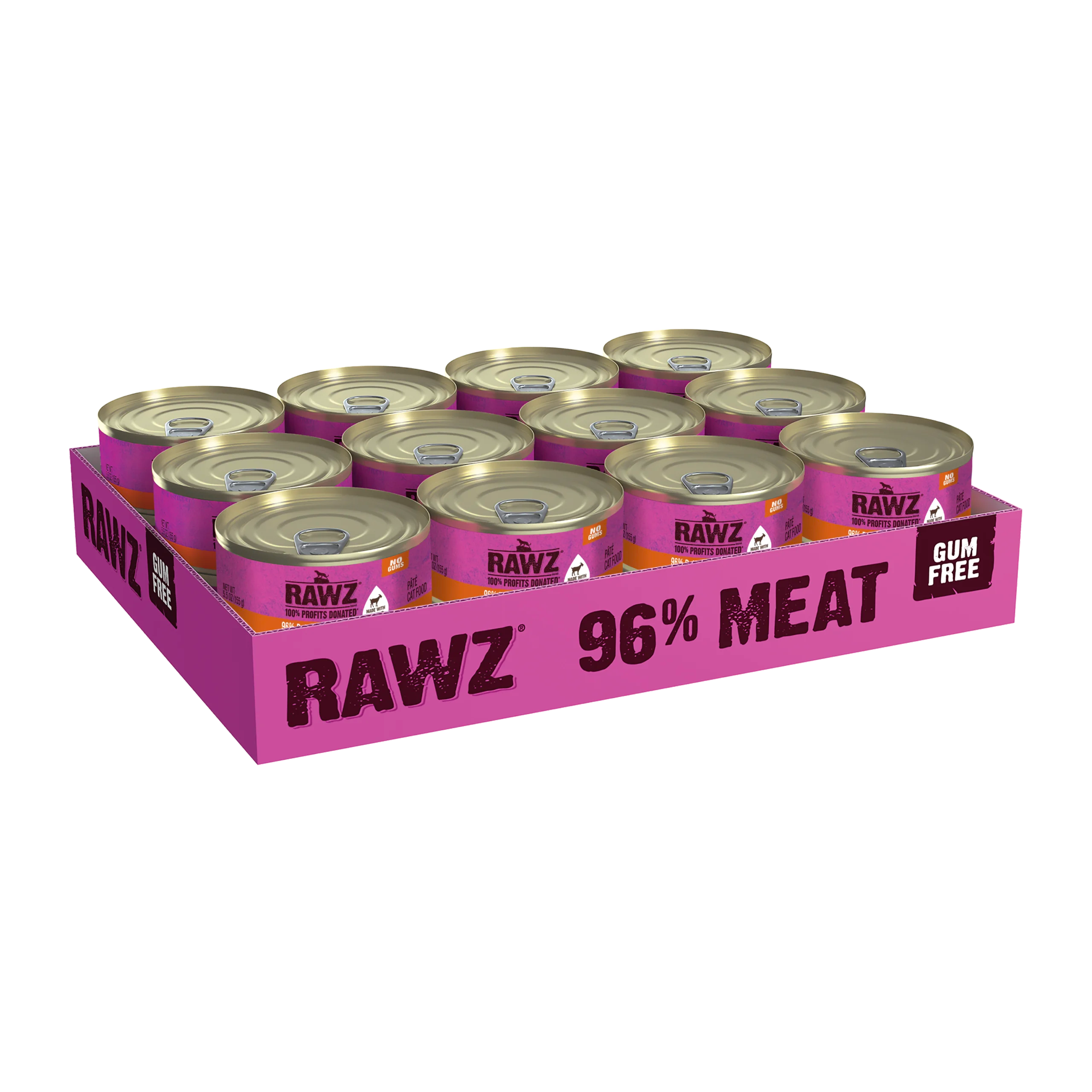 Rawz with Goat Milk 96% Rabbit Canned Cat Food - 5.5oz