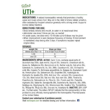 HomeoPet Feline UT+ For Cat - 15ml - Maokids Pet