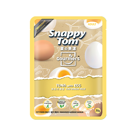 Snappy Tom Gourmers Wet Food For Cat - Tuna with Egg