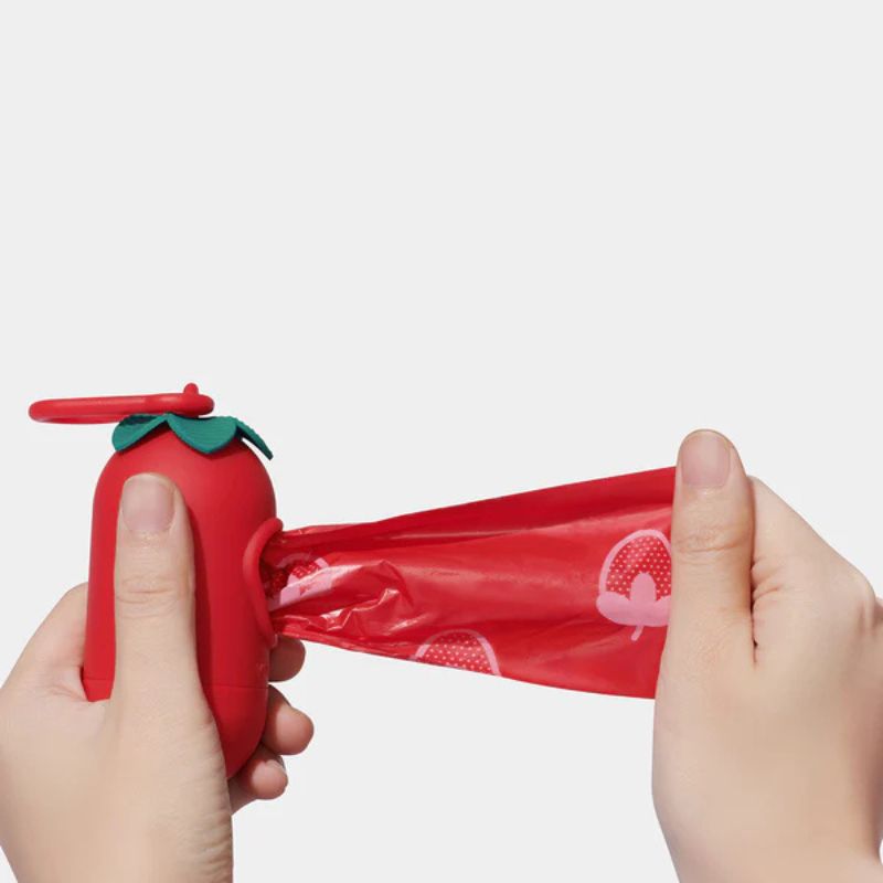 Vetreska Strawberry Pet Poop Bags & Dispenser - Maokids Pet