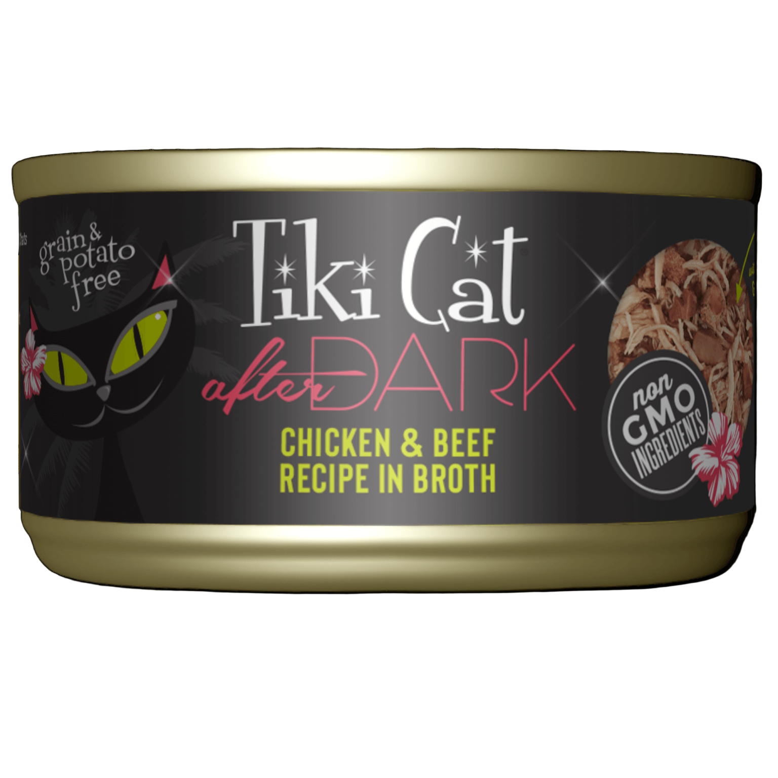 Tiki Cat After Dark Whole Foods - Chicken & Beef Recipe In Broth