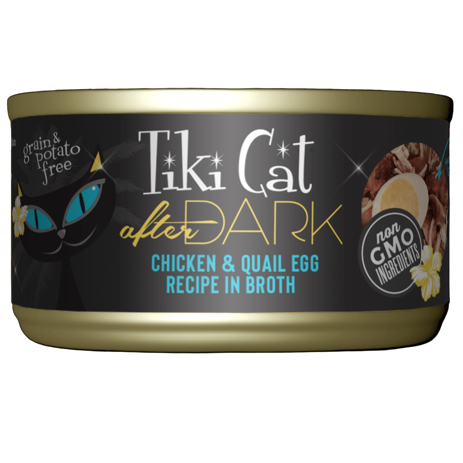 Tiki Cat After Dark Whole Foods - Chicken & Quail Egg Recipe In Broth