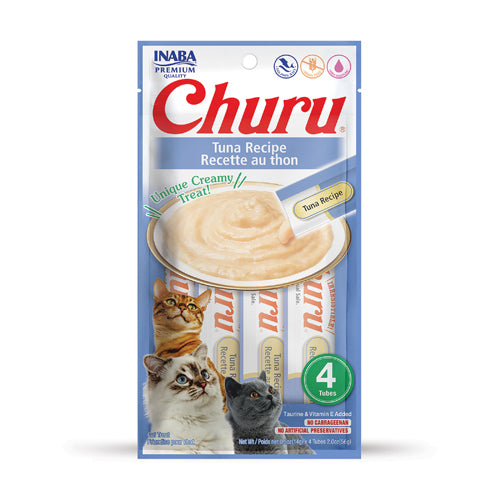 Inaba Churu Purées Cat Treat - Tuna Recipe - Maokids Pet
