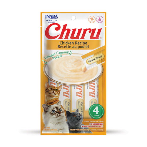 Inaba Churu Purées Cat Treat - Chicken Recipe - Maokids Pet