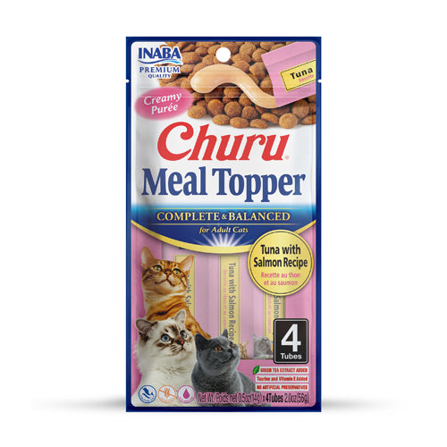 Inaba Churu Meal Topper Cat Treat - Tuna with Salmon Recipe - Maokids Pet