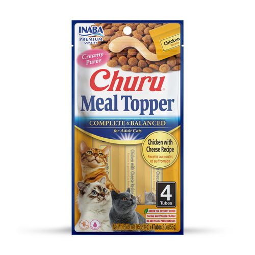 Inaba Churu Meal Topper Cat Treat - Chicken with Cheese Recipe - Maokids Pet