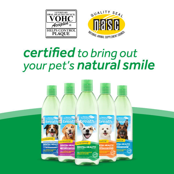 TropiClean Fresh Breath Water Additive For Dog - 16oz - Maokids Pet