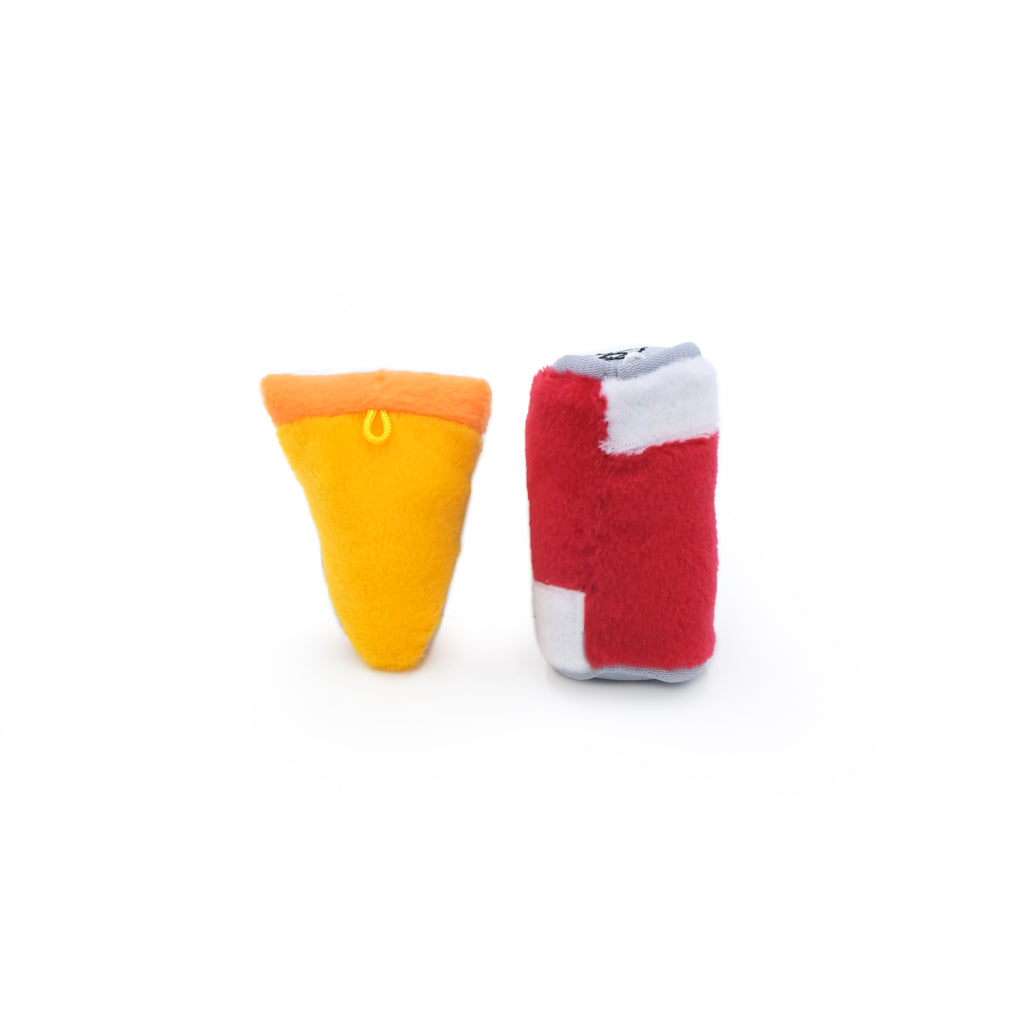 ZippyClaws NomNomz Cat Toy - Pizza and Cola