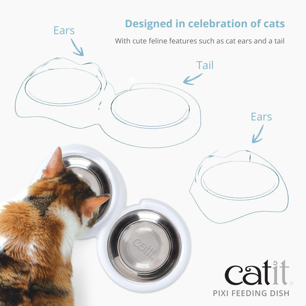 Catit PIXI Feeding Dish - 2 Size - Maokids Pet
