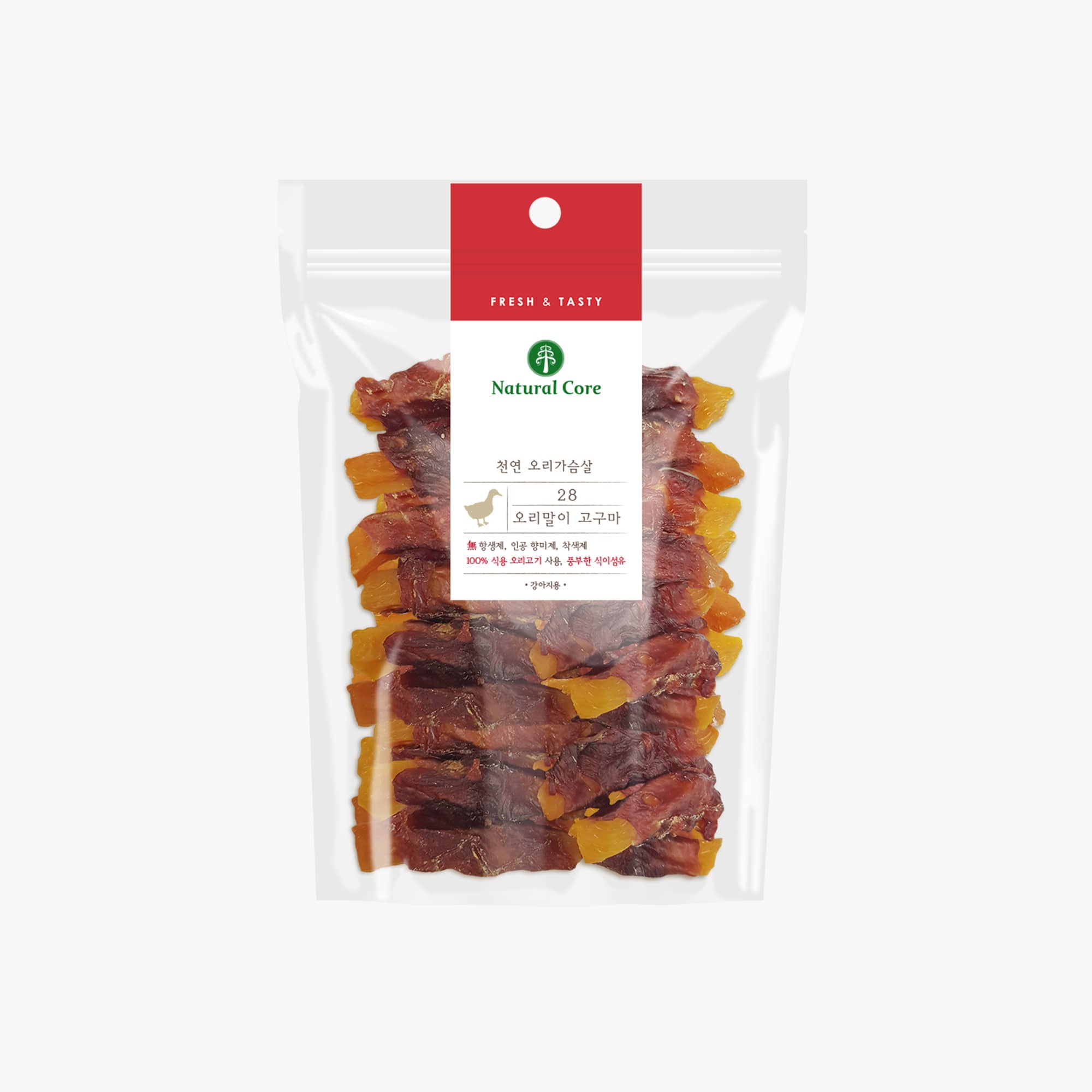 Natural Core Duck Meat Wrapped Sweet Potato Dog Treats - 110g - Maokids Pet
