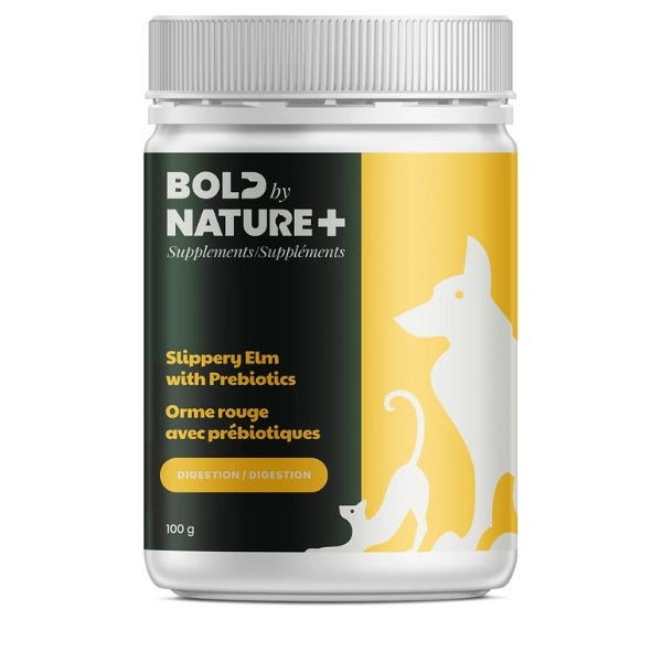 Bold by Nature+ Slippery Elm with Prebiotics For Dog & Cat - 100g - Maokids Pet