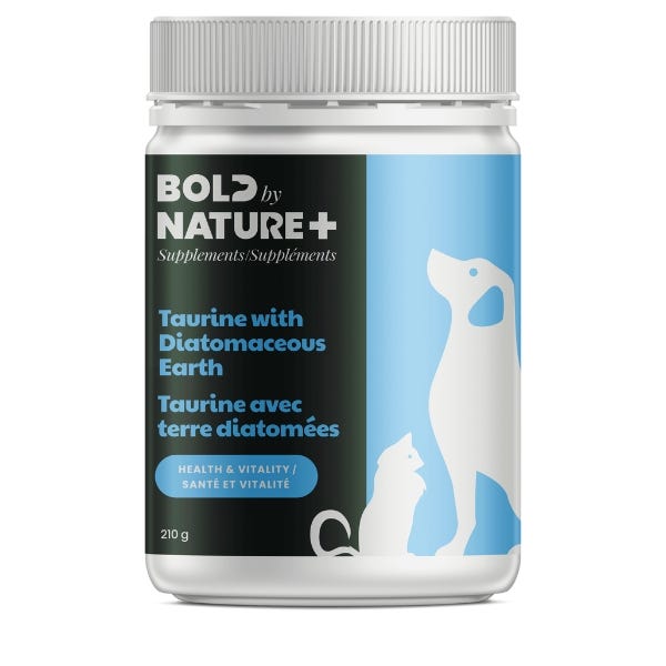 Bold by Nature+ Taurine with Diatomaceous Earth For Dog & Cat - 210g - Maokids Pet