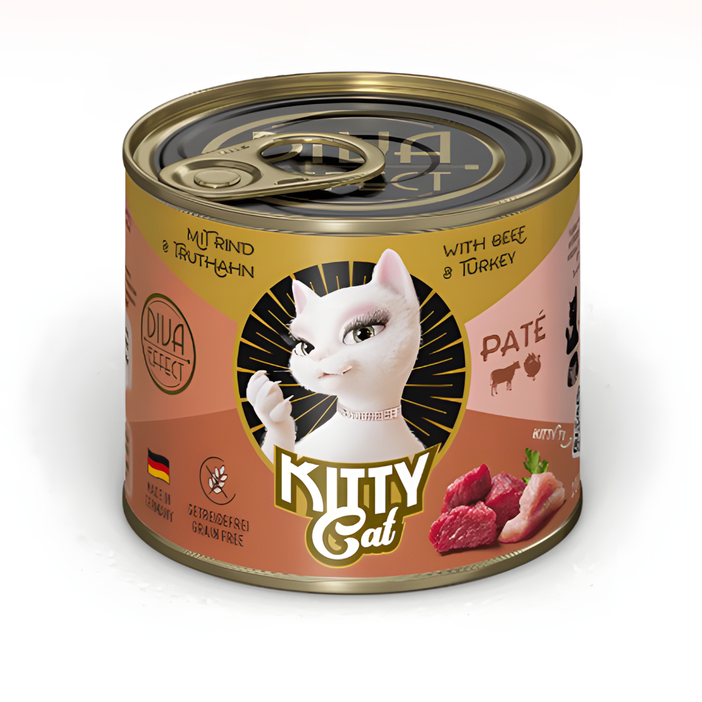 KittyCat Cat Wet Food - Beef & Turkey 200g