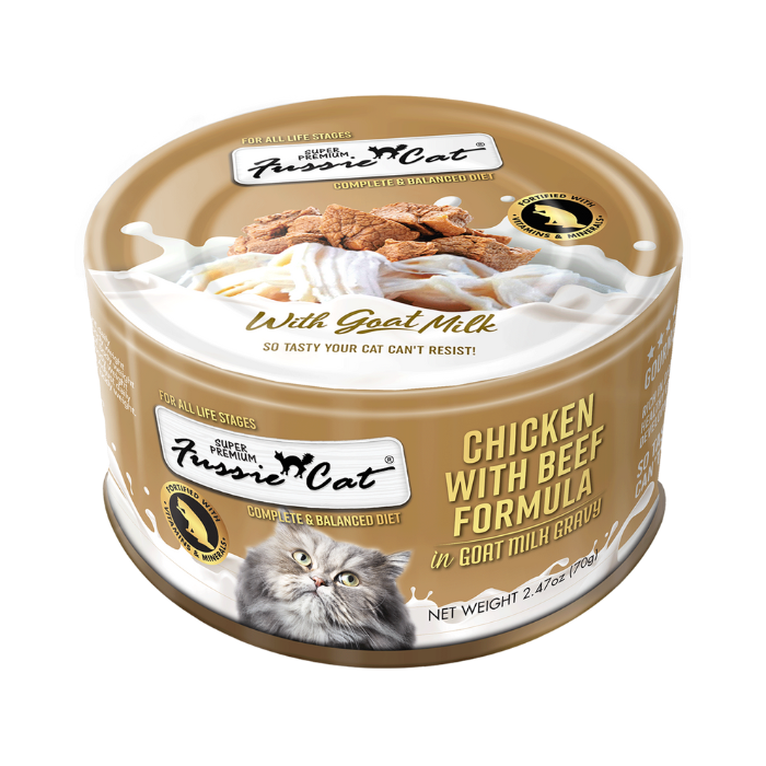 Fussie Cat Chicken with Beef in Goat Milk Gravy - Maokids Pet