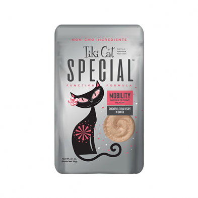 Tiki Cat Special Mousse Mobility Chicken & Tuna Recipe In Broth Cat Wet Food - 2.4oz - Maokids Pet
