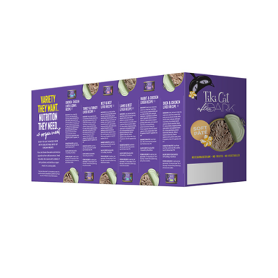 Tiki Cat After Dark Pate Variety Pack Cat Wet Food - 12*3oz - Maokids Pet