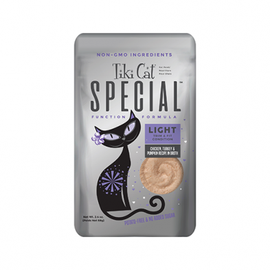 Tiki Cat Special Light Chicken Turkey & Pumpkin Recipe In Broth Cat Wet Food - 2.4oz - Maokids Pet