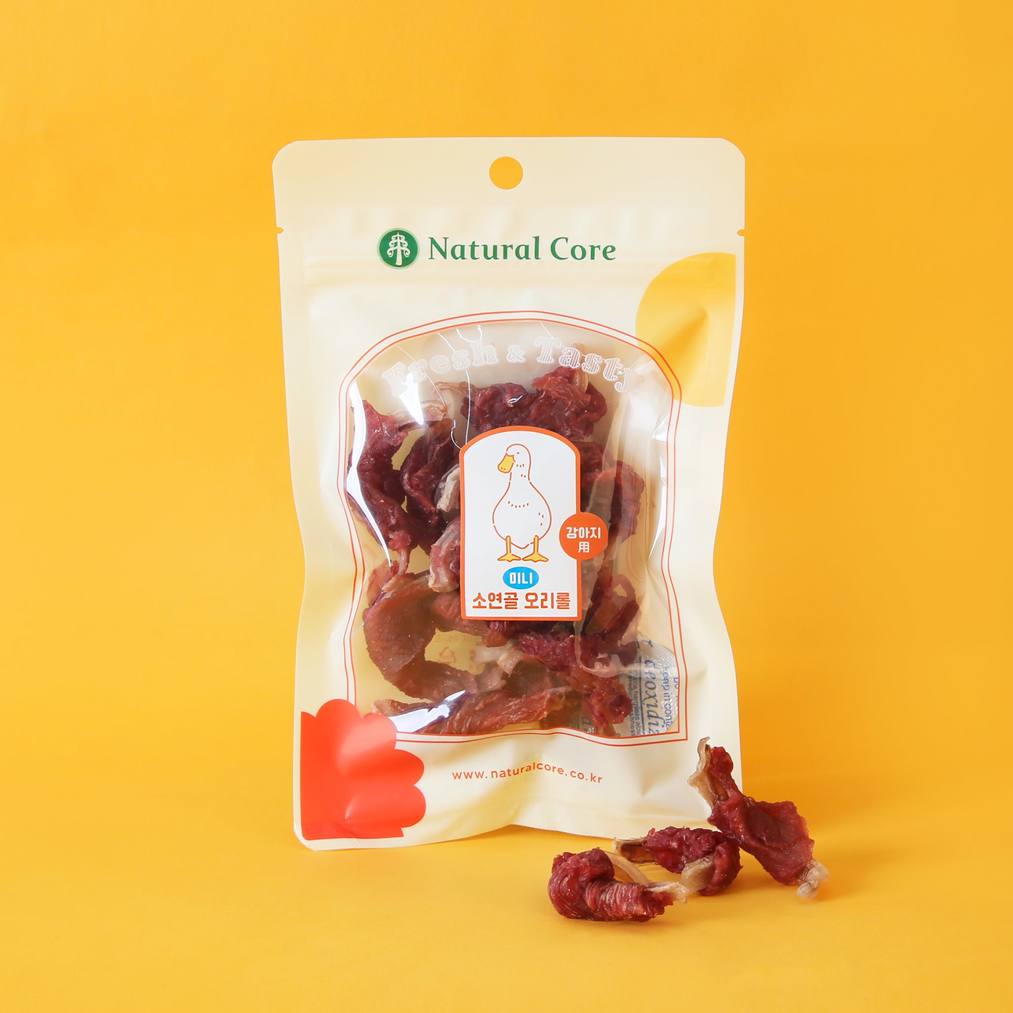 Natural Core Duck Wrapped with Beef Trachea Dog Treats - 60g - Maokids Pet