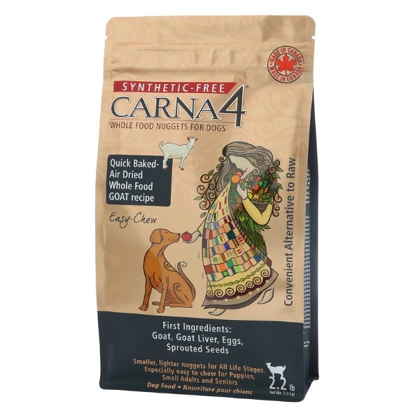 Carna4 Hand Crafted Dog Food - Easy-Chew Goat Formula - Maokids Pet