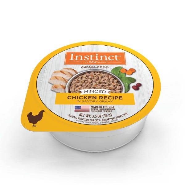 Instinct Minced Real Chicken Recipe 3.5oz - Maokids Pet