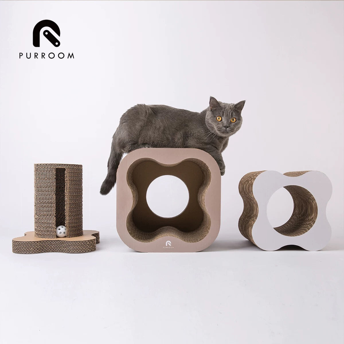 Purroom Egg Flower Combination Cat Scratchboard - Maokids Pet