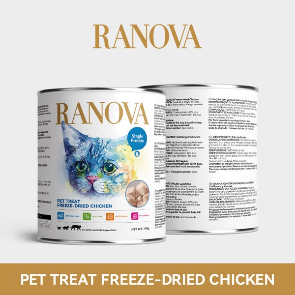 Ranova Freeze Dried Chicken For Dog & CAT - 140g - Maokids Pet