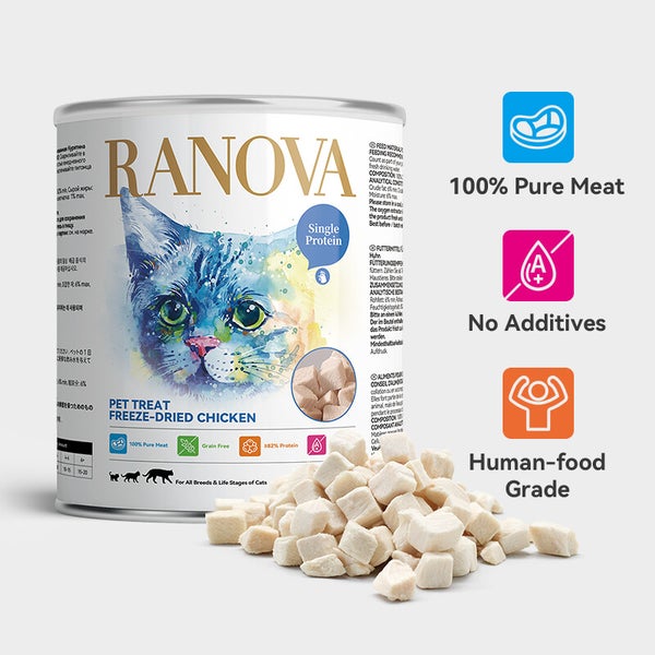 Ranova Freeze Dried Chicken For Dog & CAT - 140g - Maokids Pet