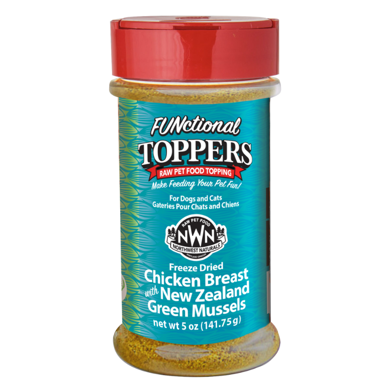 Northwest Naturals Chicken Breast with NZ Green Mussles Functional Topper For Dog & Cat - 5oz - Maokids Pet