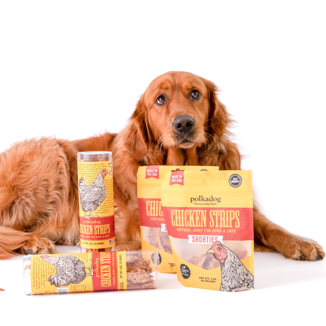 Polkadog Long Chicken Strip Jerky Treats For Dog & Cat