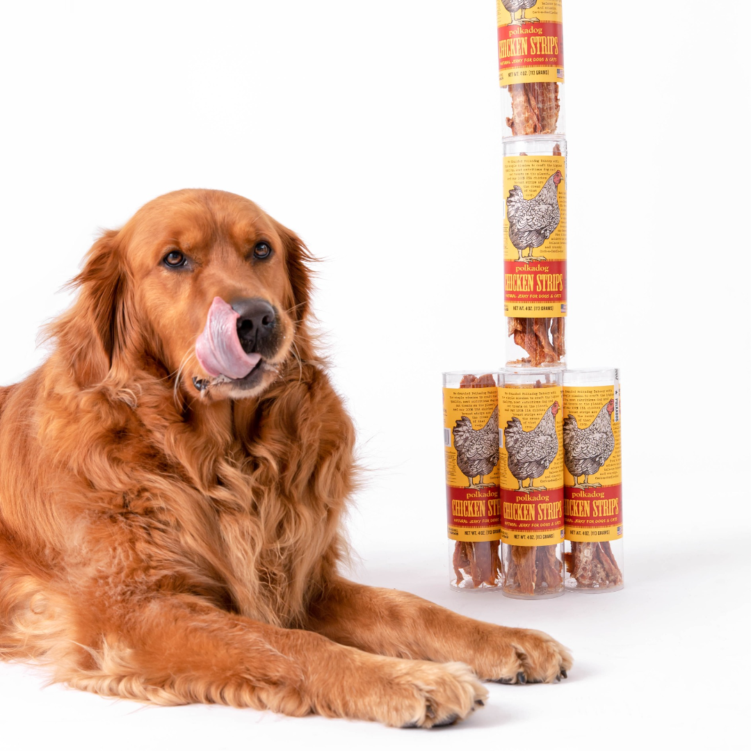 Polkadog Long Chicken Strip Jerky Treats For Dog & Cat